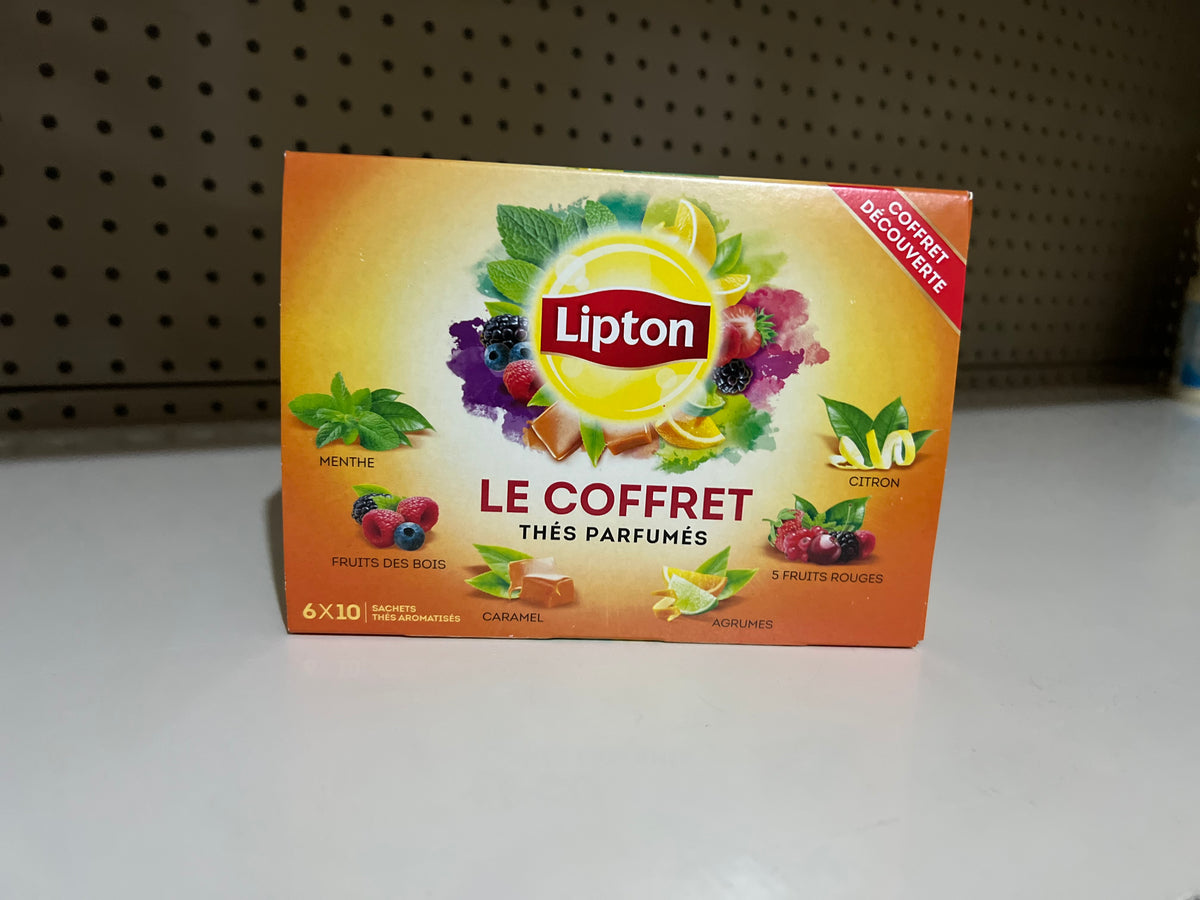 LIPTON Coffret de Thés Parfumés 60 sachets – CotidienGab's