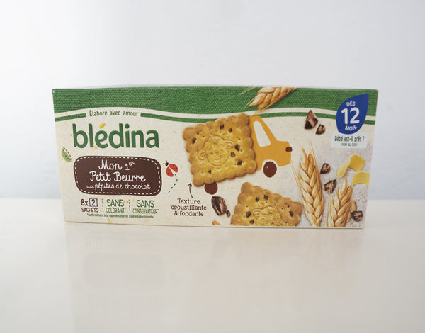 BLEDINA Biscuits bébé dès 12 mois petit beurre pépite chocolat