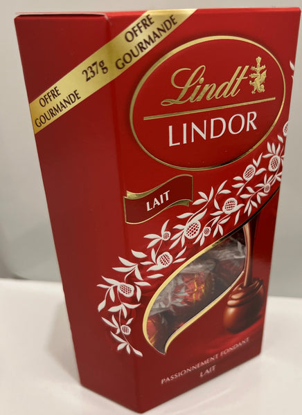 Lindt LINDOR chocolat lait cornet 237g – CotidienGab's