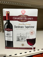 Bordeaux supérieur CHANTET BLANET vin rouge Cubi 3L